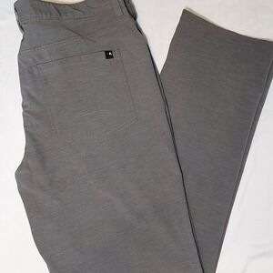 Grand Slam Golf Pants Men's 36x32 Gray Performance Stretch 360 Trouser‎